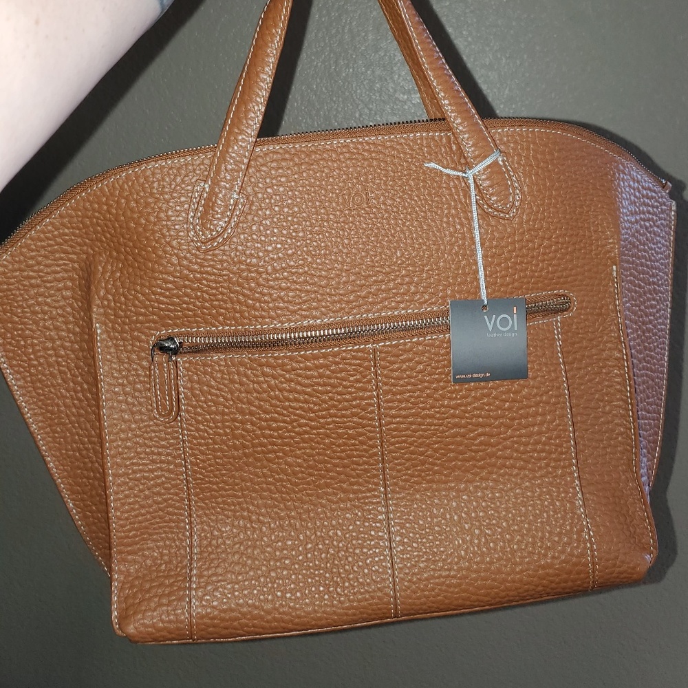 Voi Tote Bag and Wallet in Mandel (Almond)